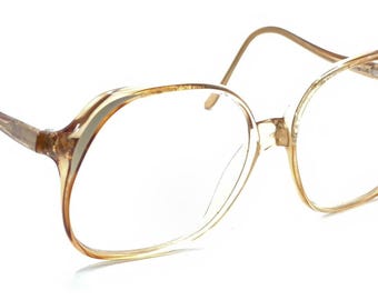 Elizabeth Arden NEW Vintage Shuron Orange Square Eyeglasses  display picture 1