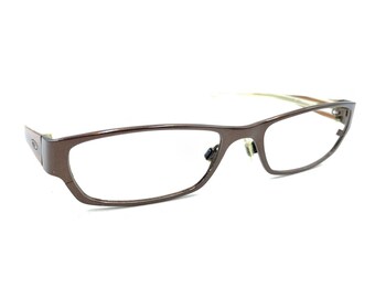 Oakley Fate 4.0 Polished Brown Rectangle Eyeglasses Frames 52-17 134 Men Women