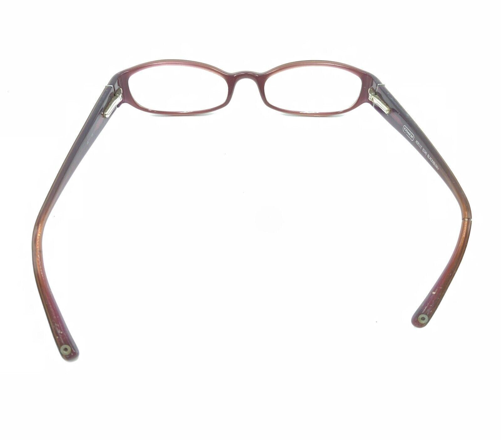 Coach Adelle 534 Black Berry Purple Oval Eyeglasses Frames 
