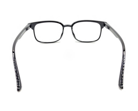 DJ011 Retro Black Rectangle Eyeglasses Frames 52-… - image 5