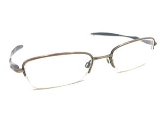 Oakley Sculpt 2.0 Toast Brown Half Rim Eyeglasses Frames 50-18 139 Designer