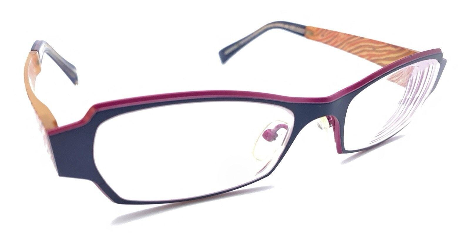 Jean Lafont Elegante 376 Pink Black Rectangle Eyeglasses  display picture 1