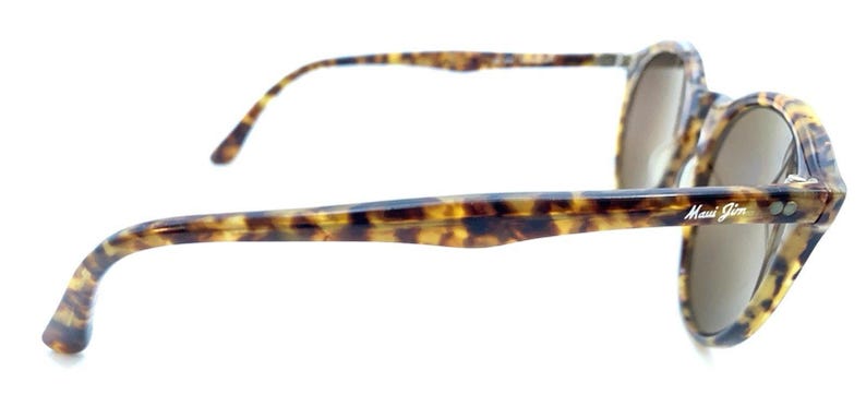 Maui Jim MJ 182 Tortoise Brown Round Sunglasses Brown Lens Japan Designer Unisex image 5