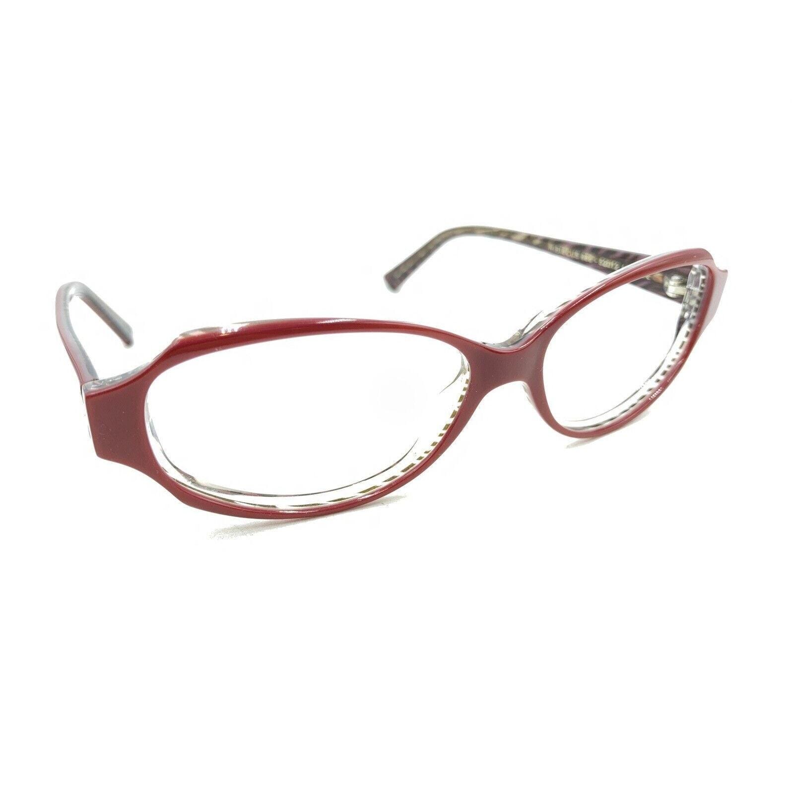 Jean Lafont Hibiscus 685 Red Oval Eyeglasses Frames 52-12  display picture 3