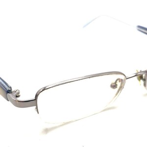 Vera Wang Victoire NI Blue Silver Half Rim Rectangle Eyeglasses Frames 49-17 133