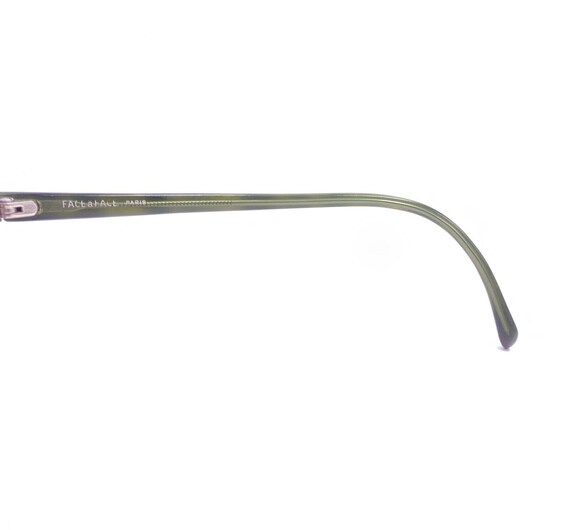 Face A Face Translucent Green Oval Eyeglasses Fra… - image 9