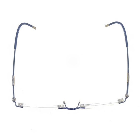 Silhouette 5521 70 4540 Titanium Blue Rimless Eye… - image 3