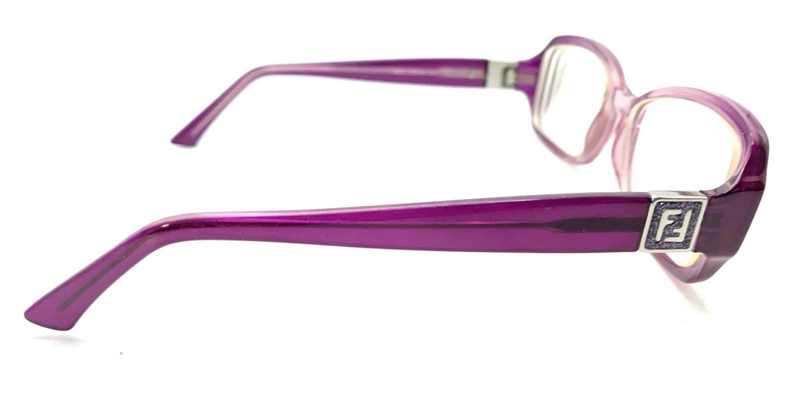 Fendi F833 Purple Cold Insert Rectangle Eyeglasses Frames 53  display picture 1