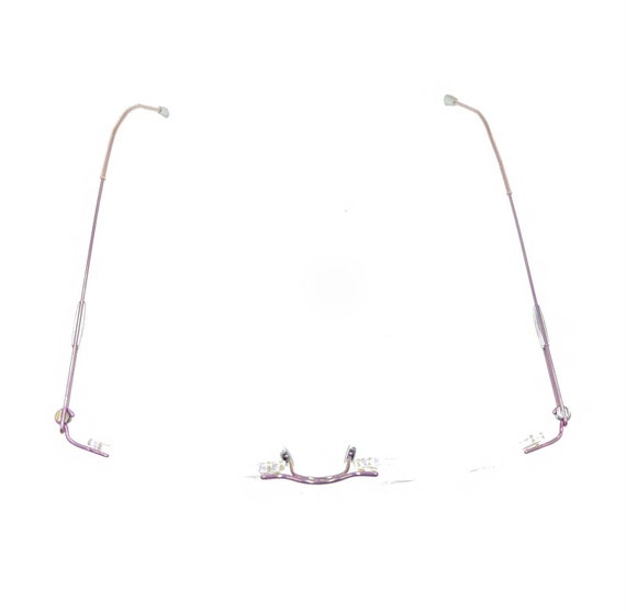 Silhouette Titanium Pink Violet Rimless Eyeglasse… - image 3