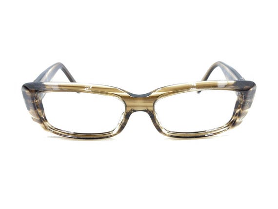 Gucci Striped Translucent Brown Rectangle Sunglas… - image 6