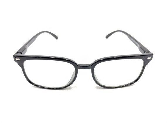 DJ011 Retro Black Rectangle Eyeglasses Frames 52-… - image 2