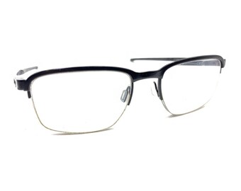 Oakley Cathode OX3233-0152 Satijnzwarte brillen met halve rand, montuur 52-18 138