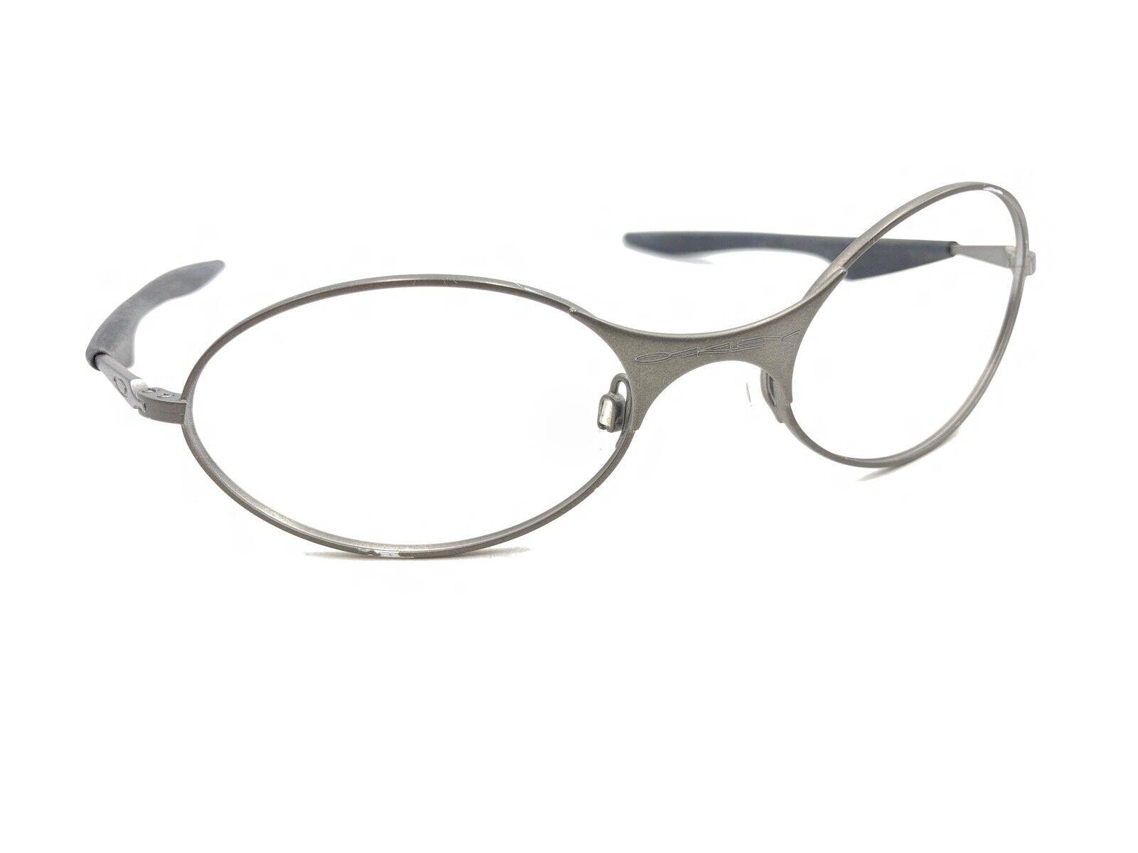 Oakley Matte Gray Oval Wrap Sunglasses Frames 140 Designer Sports