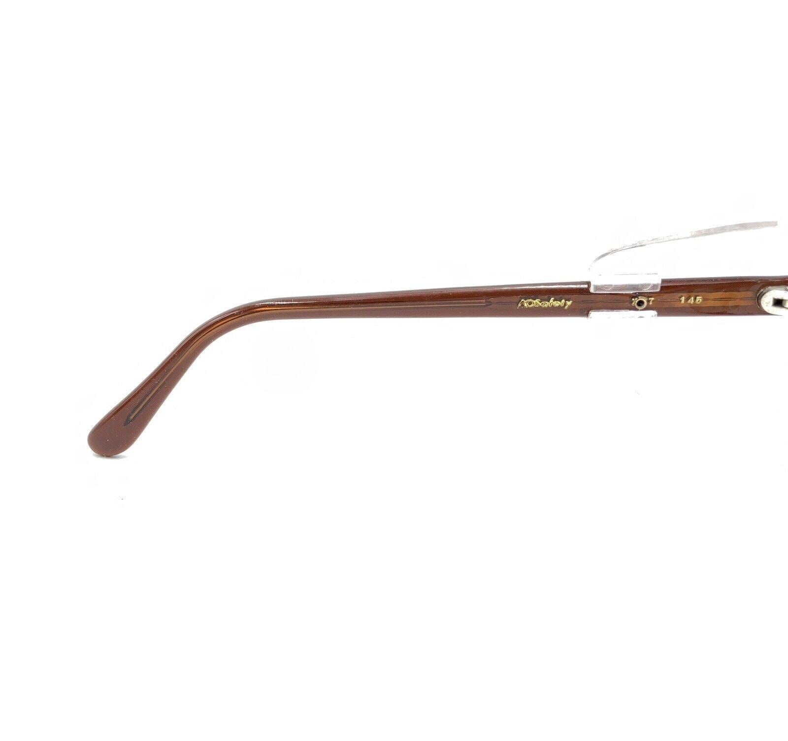 American Optical AO Safety Vintage Brown Eyeglasses Frames