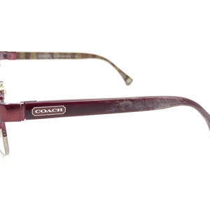 Montura de gafas Coach Montana HC 5038 9134 en color burdeos satinado y marrón, 52-17 135 imagen 7