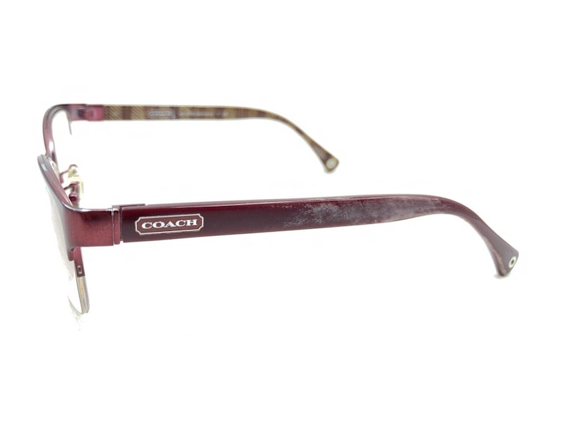 Montura de gafas Coach Montana HC 5038 9134 en color burdeos satinado y marrón, 52-17 135 imagen 7