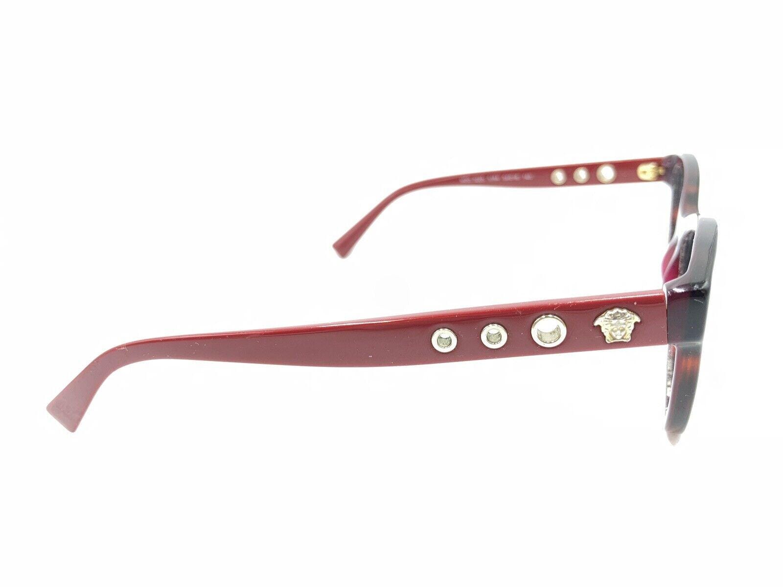 Versace Eyeglass Frame and Case MOD 3225 5184 54mm16mm140mm Versace MOD. 3225 5184 Dark Red Tortoise Cat Eyeglasses  main image 2