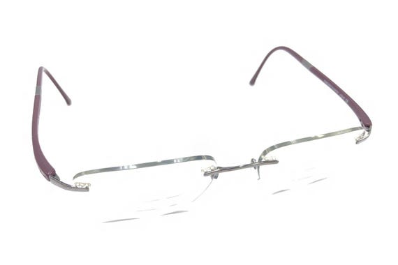 Silhouette 7633 60 6054 Silver Rimless Eyeglasses Frames 19 