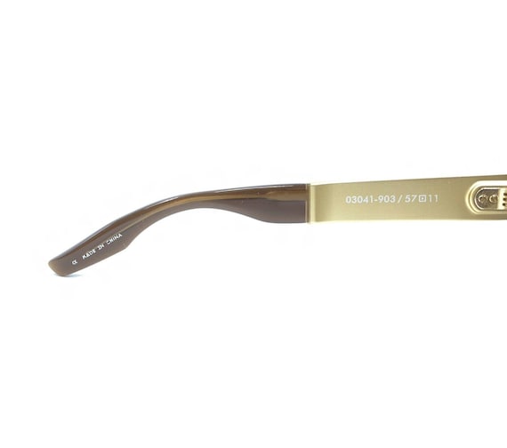 IVI Dusky 03041-903 Brown Clear Gold Sunglasses‎ Brown Lens 57-11 135 Designer IVI Dusky 03041-903 Brown Clear Gold Sunglasses Brown Lens  main image 4