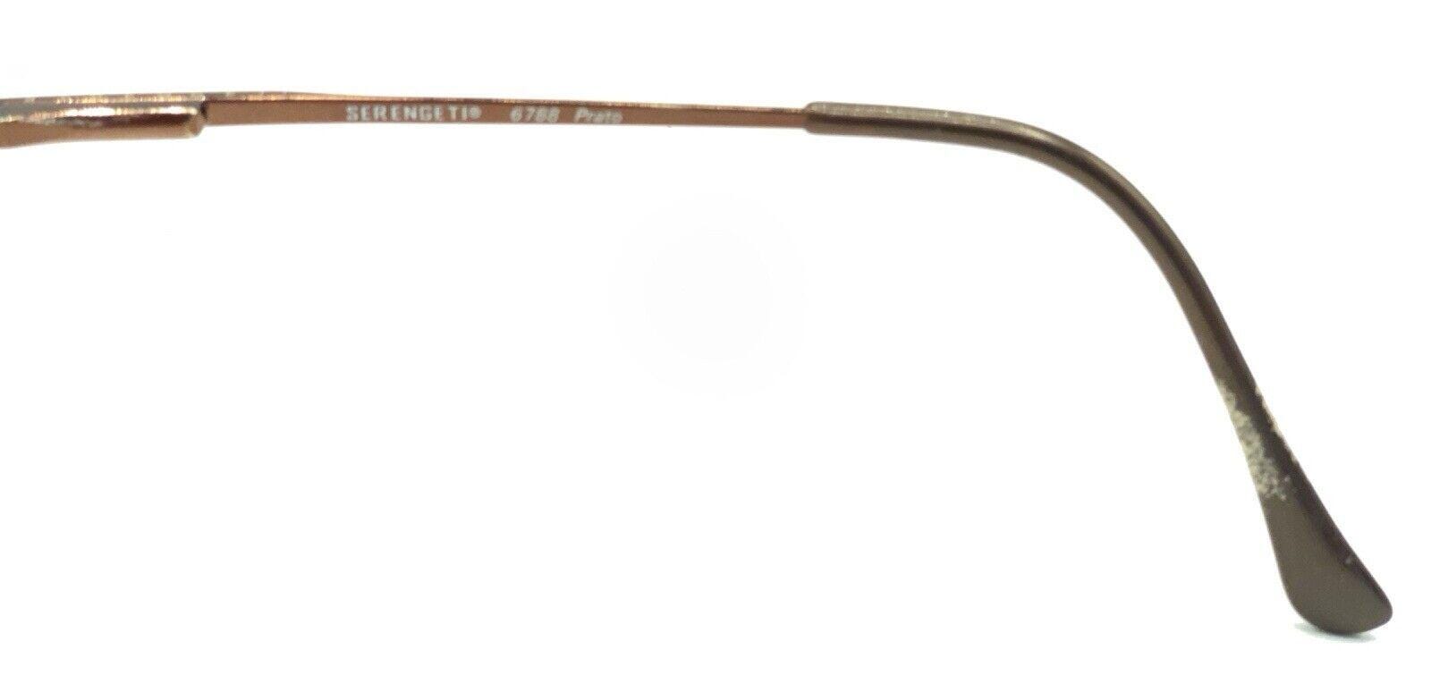 Serengeti Prato 6788 Brown Copper Metal Oval Sunglasses Brown Lens