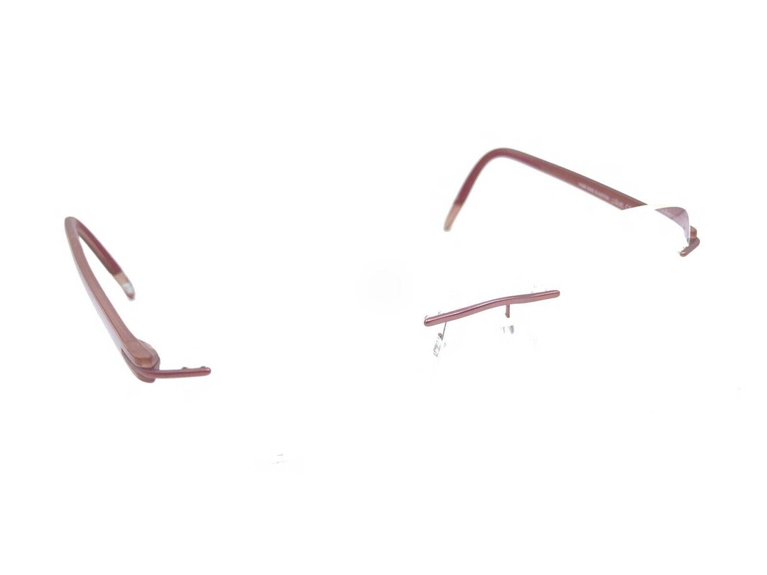 Silhouette 5379 40 6055 Titanium Maroon Rimless Eyeglasses  display picture 1