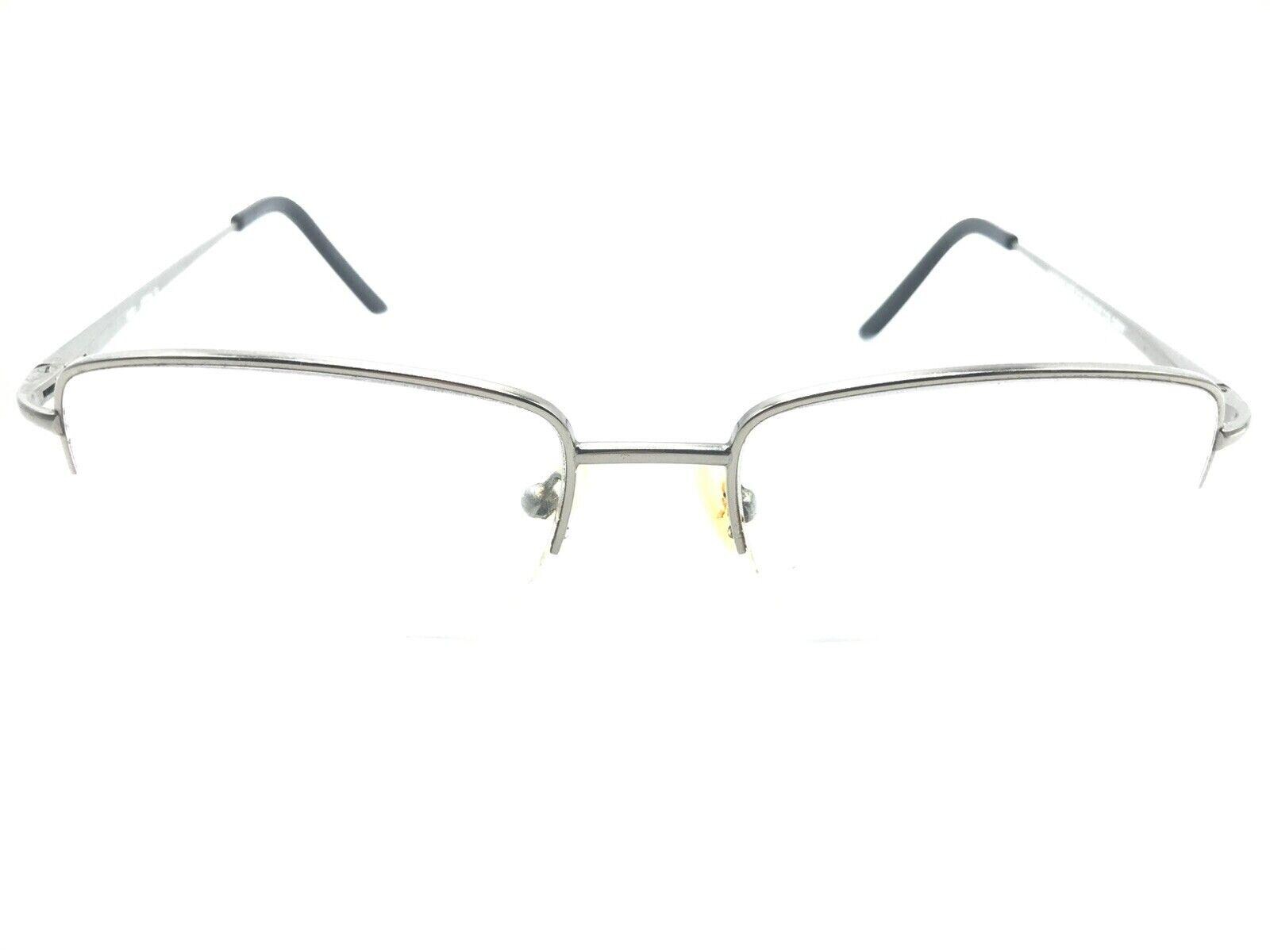 吾妻鏡　１　２ Saki Mod.312 Metal Black Half Rim Eyeglasses Frames 55-18