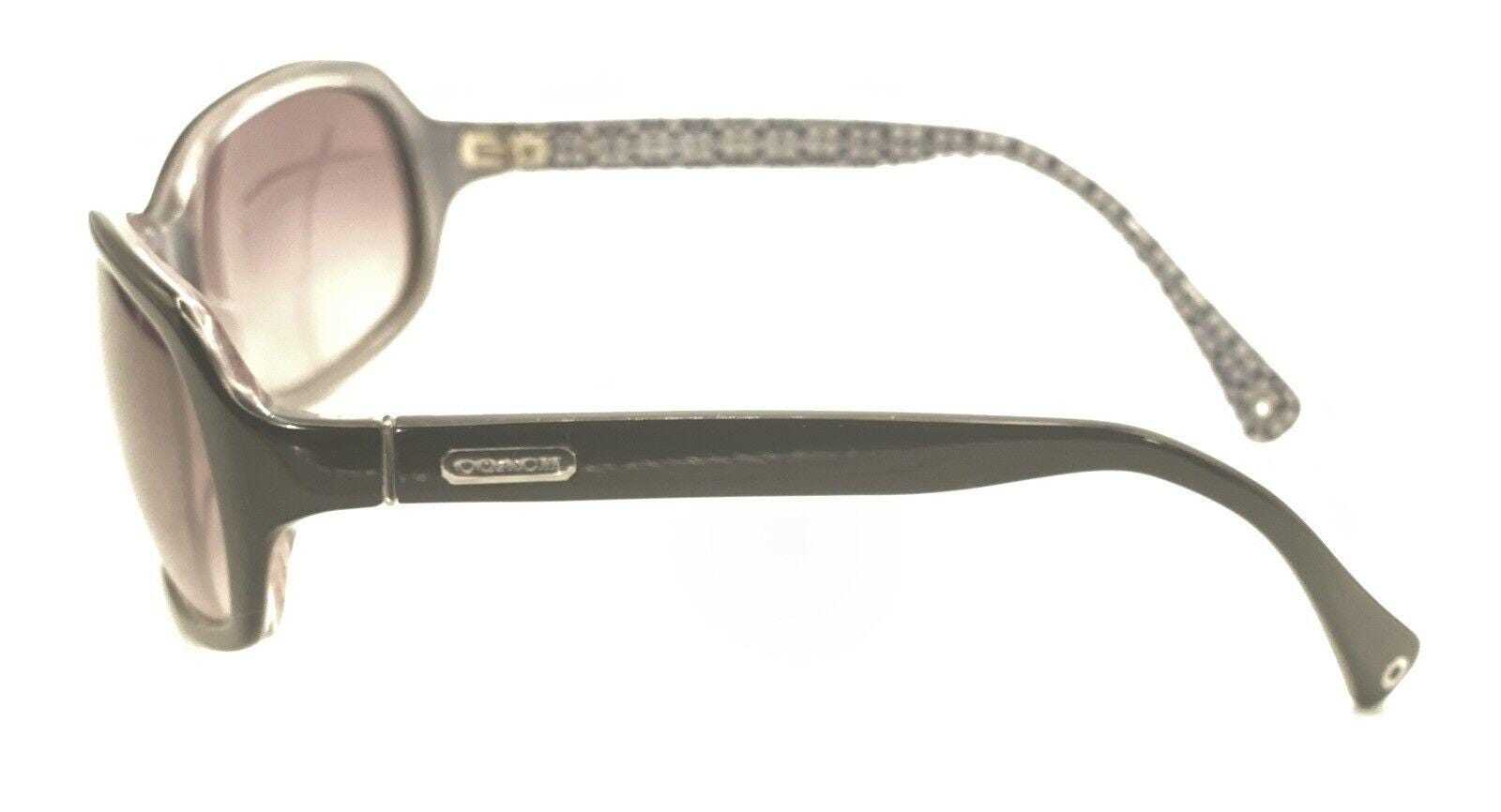 Coach Maya ladies sunglasses S813  black with case and cloth black EUC Coach Maya S813 Black Wrap Oval Sunglasses Frames 57-17 125  main image 3