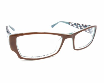 Rampage R174 BRN 51-17-135 Brown/blue Metal Half Rim  display picture 1