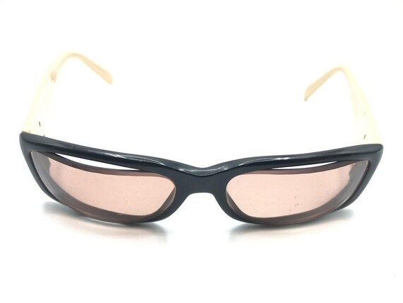 Old Classic Vintage Black and Tan Chanel Sunglasses CH5078  C817/13 Chanel 5078 817/13 Black Tan Sunglasses Eyeglasses Frames 54  main image 4