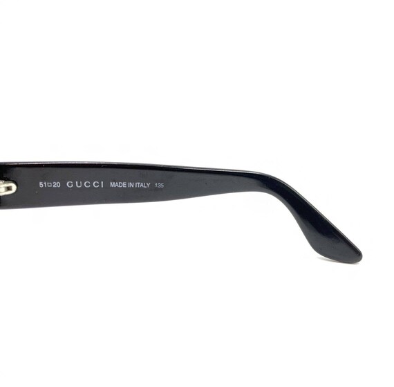 Gucci GG 2419/S 9HH Black Gray Oval Sunglasses Fr… - image 9