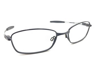 Monturas de gafas rectangulares Oakley Intervene 2.0 en negro mate para hombre y mujer, 52-18, 132