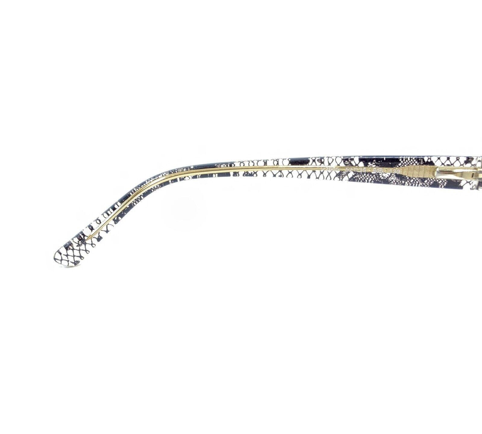 Valentino V2605 282 Beige Black Authentic Eyeglasses 52-15-130 Valentino V2605 905 Brown Black Clear Lace Eyeglasses Frames  main image 3