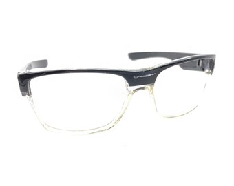 Oakley Black Clear Large Wrap Rectangle Sunglasses Frames Designer Men Women