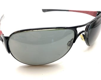 Oakley Restless Black Red Aviator Suglasses Frames 60-15 130 Designer Unisex
