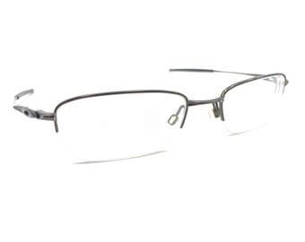 Oakley Spoke 0.5 OX3144-0253 Pewter Metal Half Eyeglasses Frames 53-19 140 Men