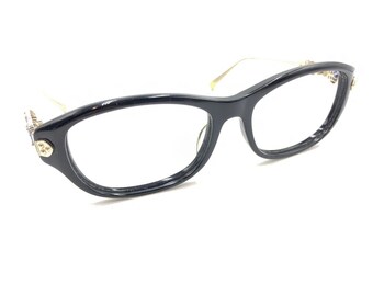 Ilori Tresor Deux Noire Palladium Black Gold Eyeglasses Frames 130 Japan Women