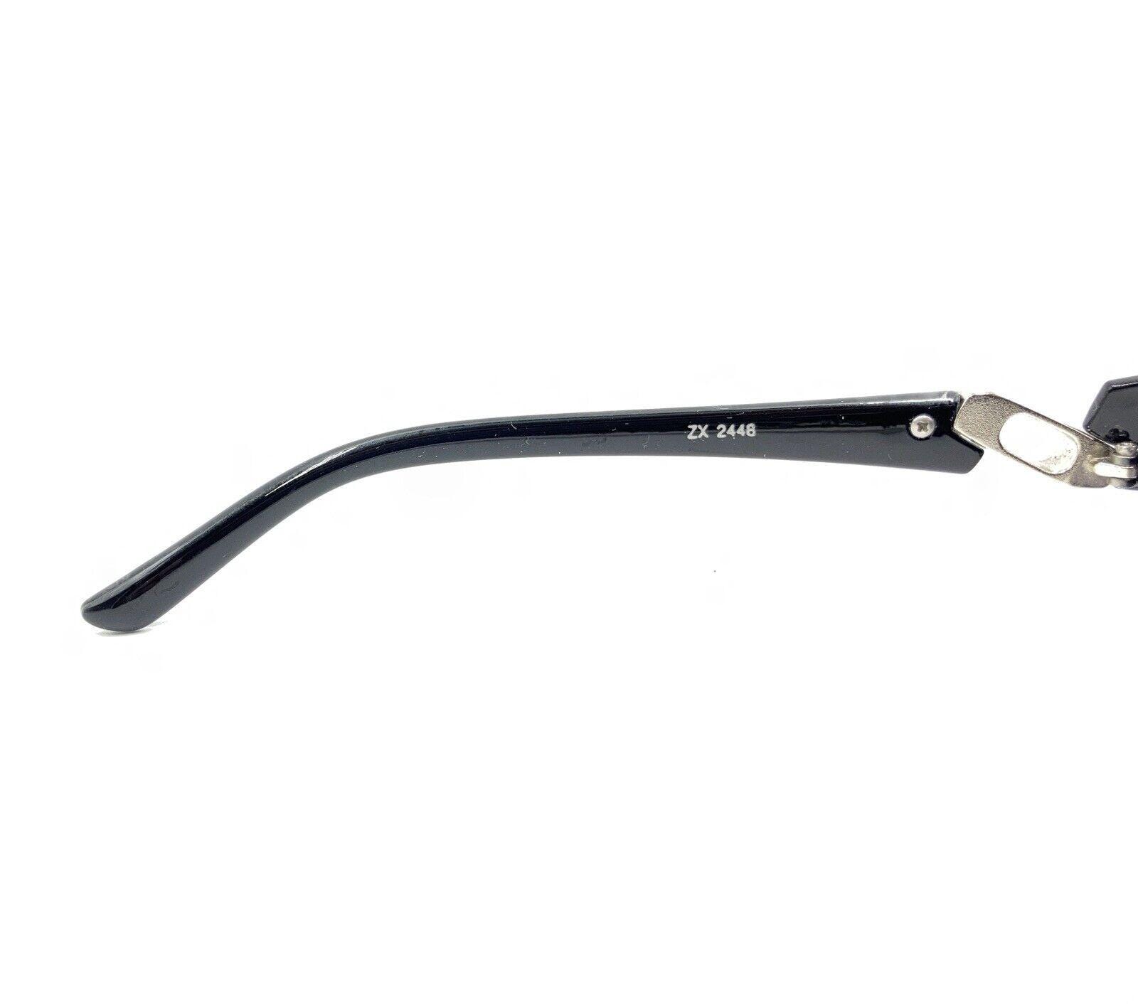 ネットオフ 送料得店  ZX Okey 2448 USA 140 Lens Purple Sunglasses Rectangle Black シューズ(男性用)