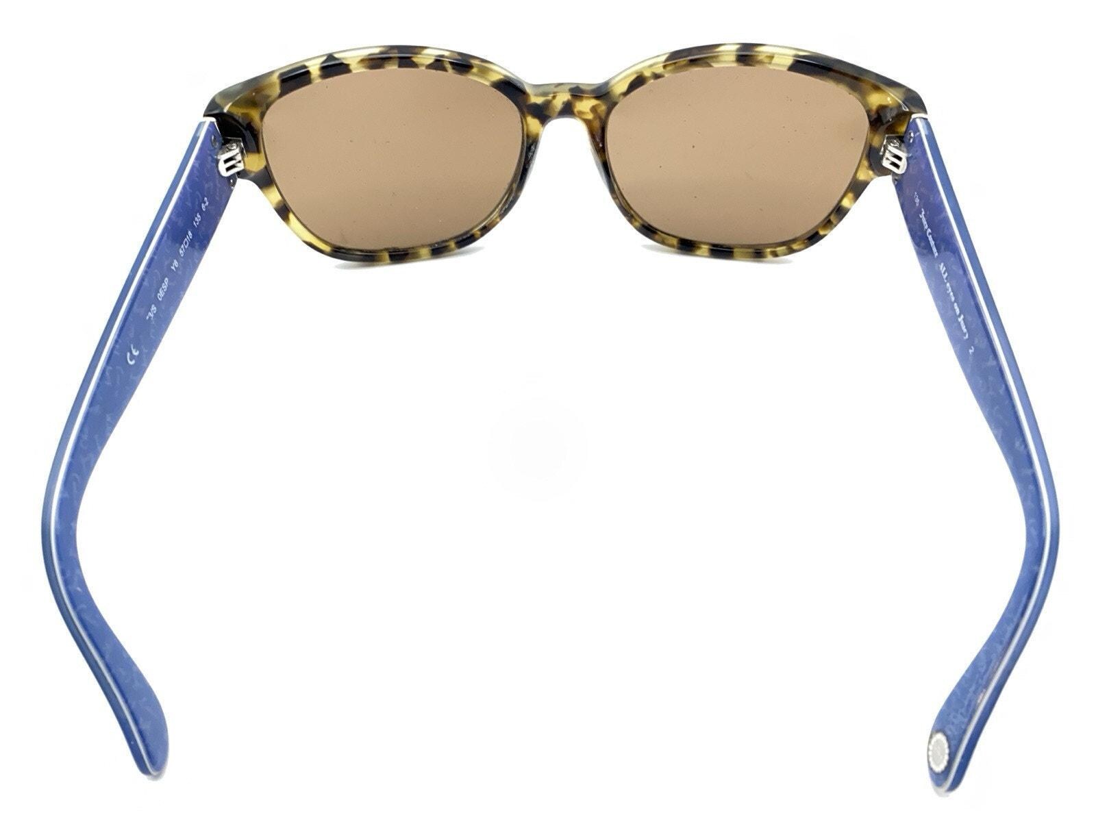 Juicy Couture All Eyes on Juicy JU57355A SX7 57-18-135 Sunglasses FRAMES - GOOD Juicy Couture Brown Tortoise Blue Rectangle Sunglasses  main image 3