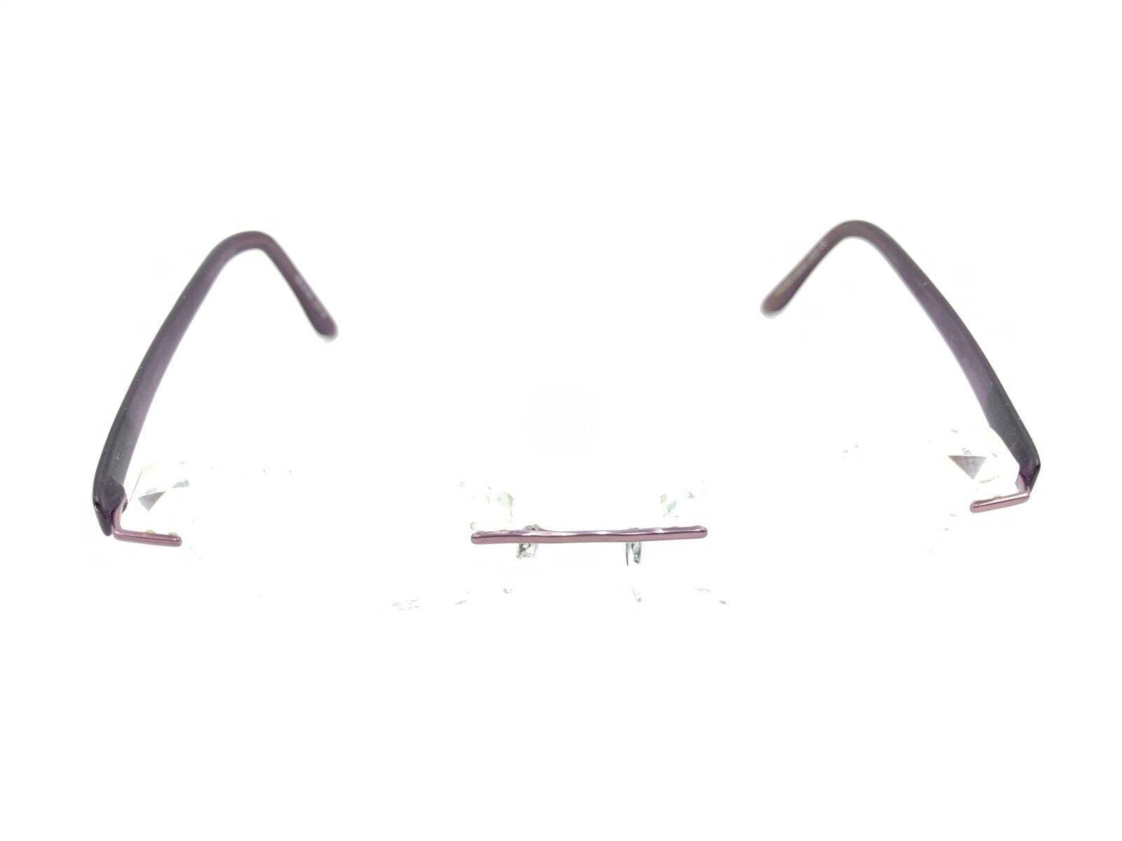 Silhouette 7608 40 6056 Titanium Purple Rimless Eyeglasses  display picture 1