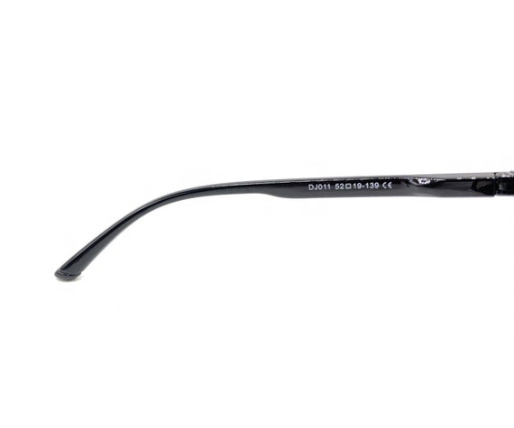 DJ011 Retro Black Rectangle Eyeglasses Frames 52-… - image 10