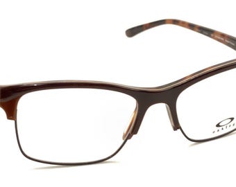 Oakley NEW OX1090-0652 Brown Tortoise Rectangle Eyeglasses Frames 52-17 137