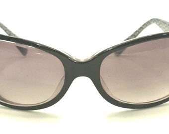 Coach Maya S813 Black Wrap Oval Sunglasses Frames 57-17 125  display picture 3