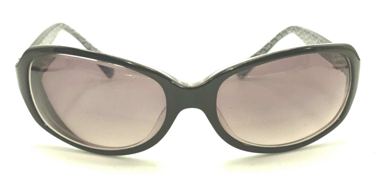 Coach Maya S813 Black Wrap Oval Sunglasses Frames 57-17 125  display picture 1