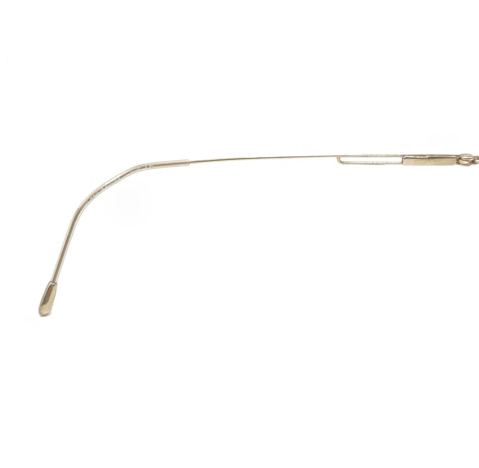 Silhouette 7534 20 6076 Gold Titanium Eyeglasses Austria 17-140 w/Furla Case 4pc Silhouette 7534 20 6076 Gold Titanium Rimless Eyeglasses  main image 4