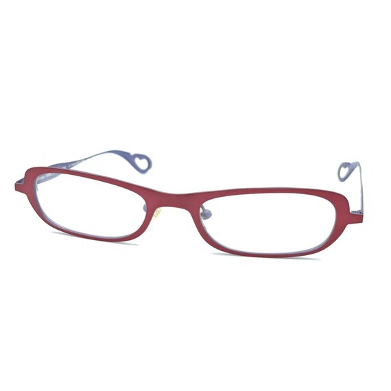 Anne Et Valentin NEW Traviata Matte Red Purple Titanium Eyeglasses Frames Japan
