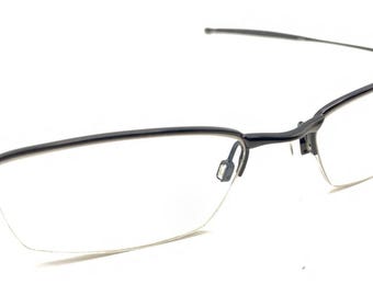 Oakley Jacknife 4.0 Polished Black Half Rim Eyeglasses Frames 51-19 138 Unisex
