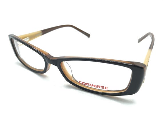 Converse NEW Brown Black Rectangle Eyeglasses Fra… - image 8