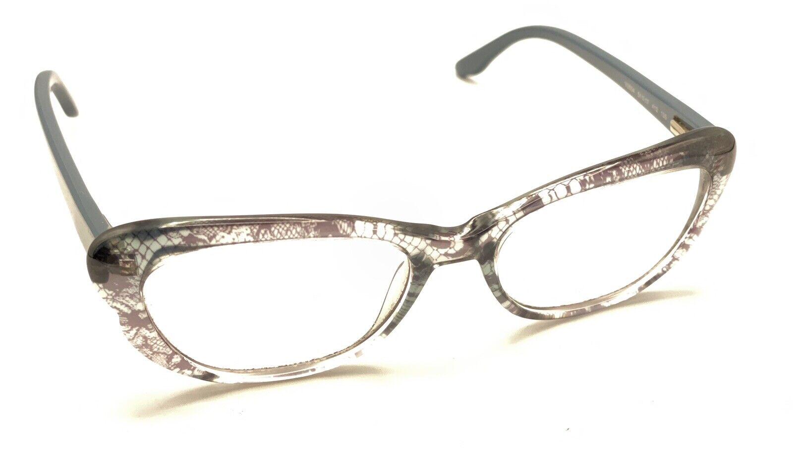 Valentino Cats Eyes Glasses VA 3005 5028 51/17 Navy Ivory Made In Italy Flawless Valentino Women Blue Eyeglass Frames for sale | eBay main image 2