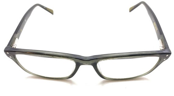Nike Translucent Black Rectangle Eyeglasses Frame… - image 3