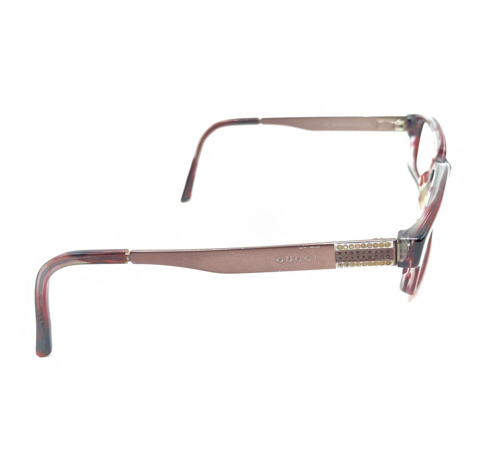 Authentic Gucci GG 1233 51*17*135 Designer Dark Red Eyeglasses/Sunglasses Frames Gucci GG 2939/strass LGY Dark Red Eyeglasses Frames 52-15  main image 4
